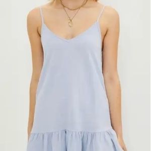 LA Hearts baby blue mini Ruffle dress